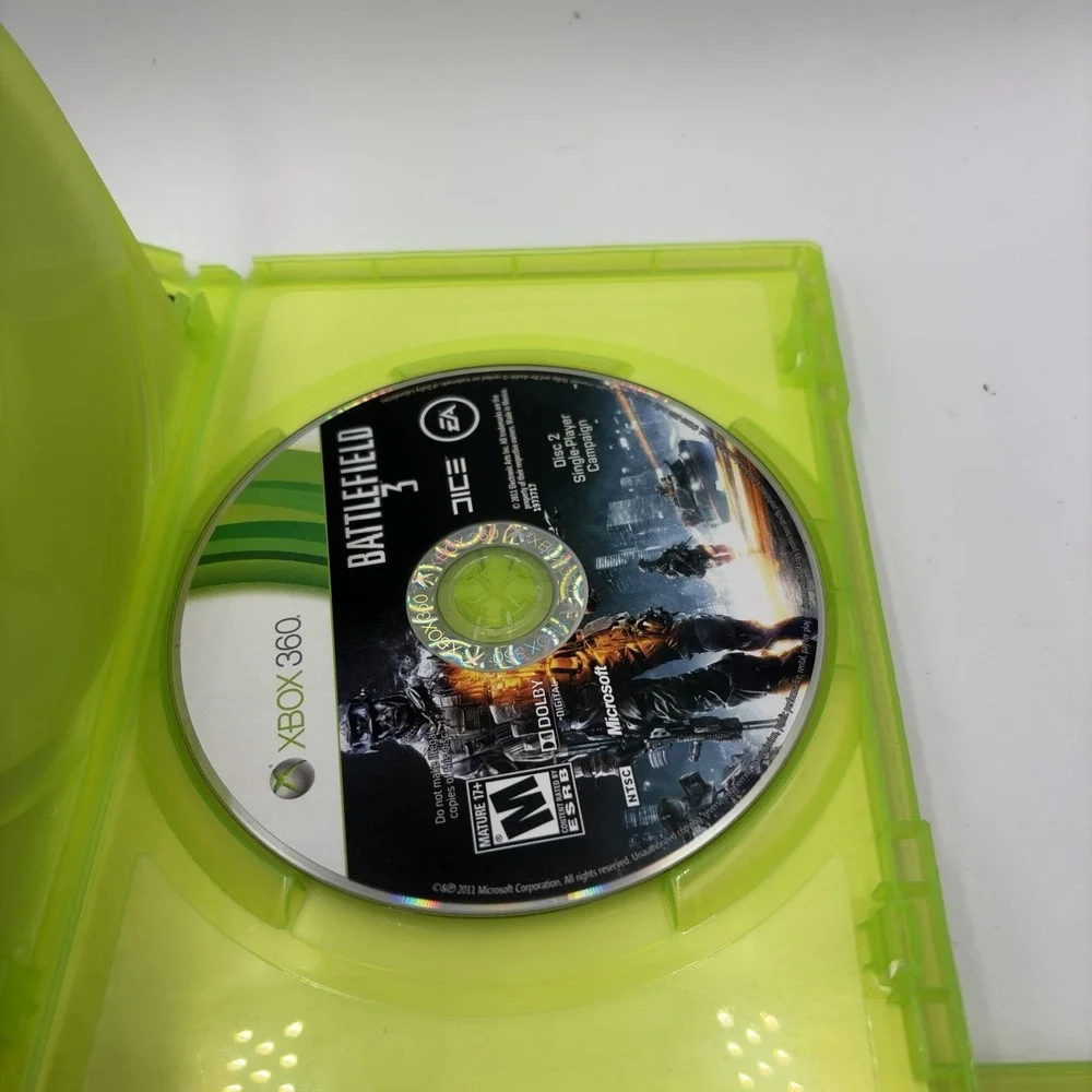 5 Xbox 360 Games Battlefield 2,3 & 4Army Of Two Gears Of War 3